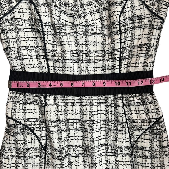 Milly Black and White Halter Sheath Midi Dress - Picture 12 of 15